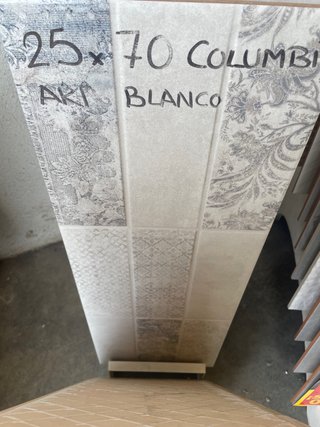 Azulejo 25x70 Columbia Art Blanco