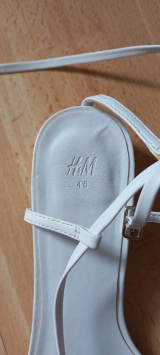 Sandalias H&M Blancas Talla 40