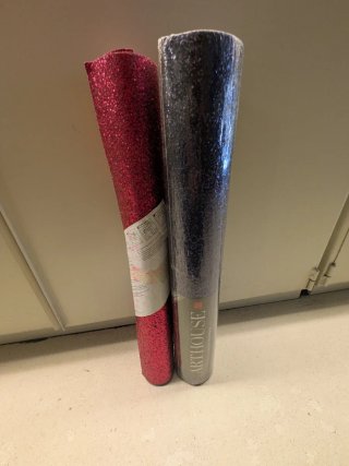 Papel pintado Arthouse Glitter Azul y Fucsia