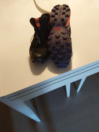 Zapatillas Salomon Montaña Trekking Negro Naranja