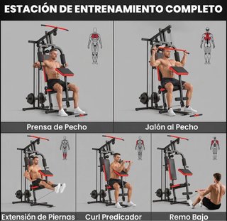 Máquina de gimnasio multifunción