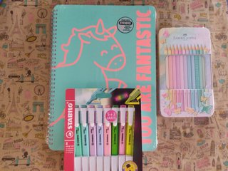 Libreta Mr Wonderful y subrayadores Stabilo