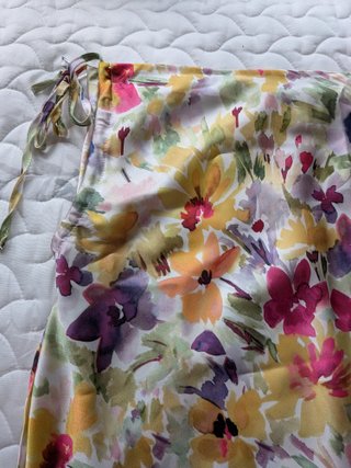 Falda estampada flores