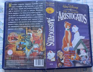 VHS Los Aristogatos Clásicos Disney Espñol