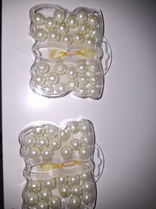 Bolas perla para bisutería (blancas)