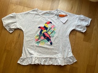 Camiseta niña tucanes nueva T7-8