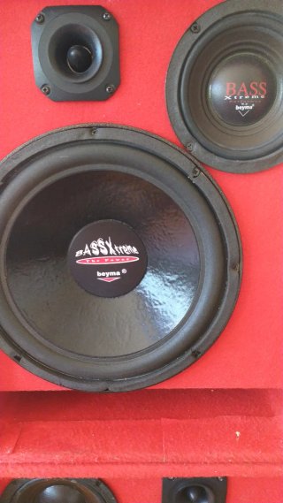 Altavoces BASS EXTREME Potentes Rojos