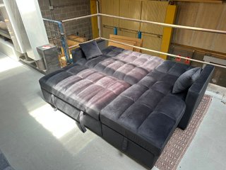 Sofá Cama Chaiselong Gris 3 Plazas