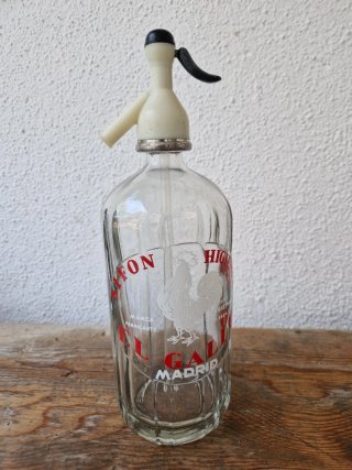 Sifón antiguo El Gallo Madrid