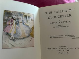 Libro vintage anni '80 "The Tailor of Gloucester"