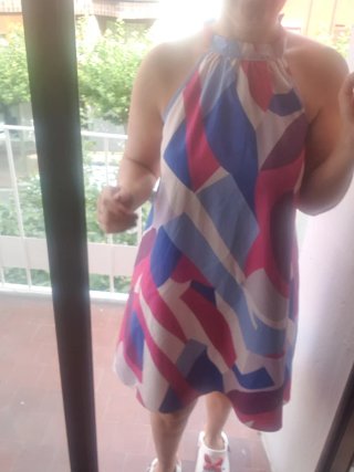 Vestido estampado abstracto