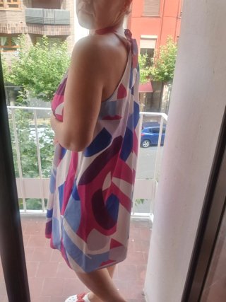 Vestido estampado abstracto