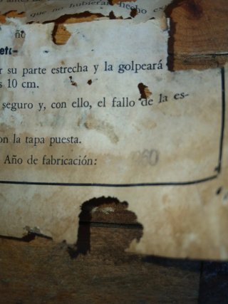 Cajas de madera antiguas de municion