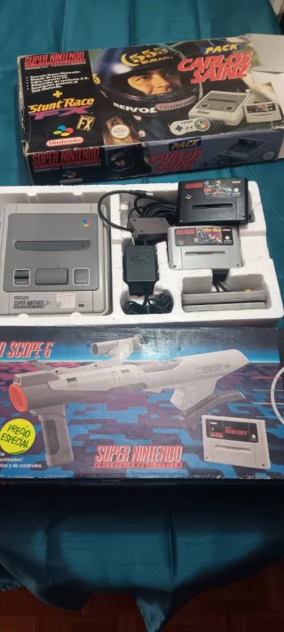 Nintendo NES Original Caja Manual Cables.