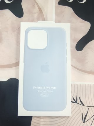 Funda Silicona iPhone 15 Pro Max MagSafe Azul