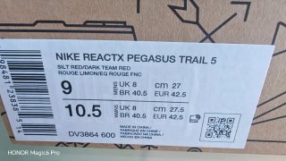 Nike Reactx Pegasus Trail 5 Beige/Arancione