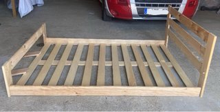 Estructura cama madera Muebles Lufe 135
