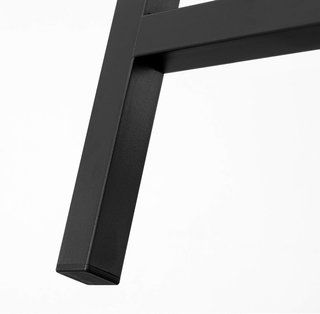 Conjunto de 2 Bancos de Mesa, Bancos de Interior, 108 x 32,5 x 50 cm, Estilo Industrial, Estructura Resistente de Metal, para Cocina Comedor Sala de Estar, Marrón Vintage y Negro KTB33X