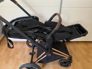 Carro Cybex Priam Negro y Dorado