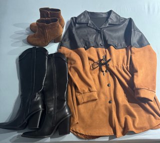 Botas altas, botín y chaqueta