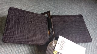 Cartera Vans Roats Bifold Negra Cordura