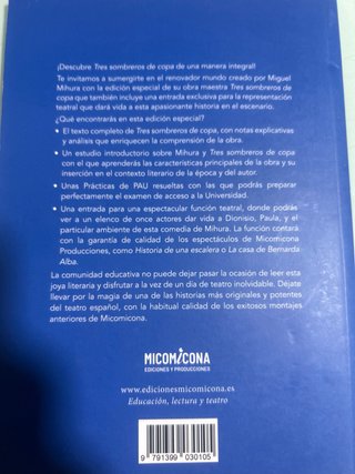 Libro Tres Sombreros de Copa de Miguel Mihura