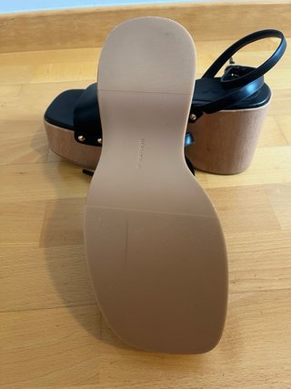 Sandalias plataforma Bershka negras