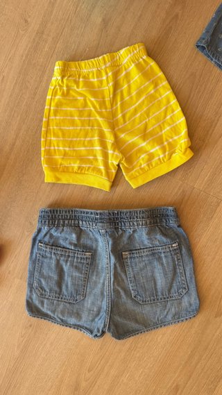 Pack 2 shorts verano niña