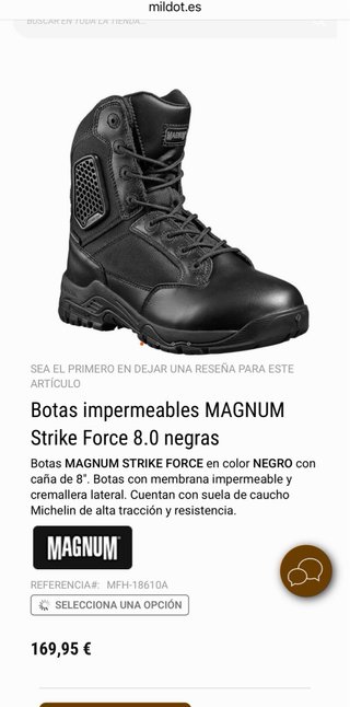 Botas Magnum Strike Force RC 8 Talla 43 nuevas