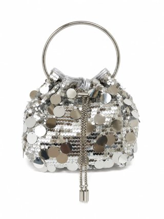Borsa a mano con paillettes