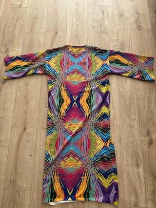 Vestido largo Zara multicolor estampado Talla S