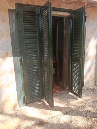 Persiana mallorquina aluminio verde
