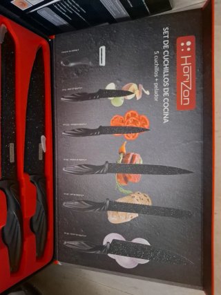 Set de 5 Cuchillos de Cocina Horizon + Pelador