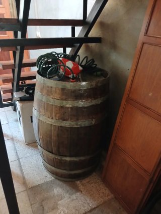 Barrica de vino de madera