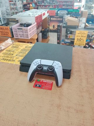 CONSOLA SONY PS4 SLIM 500GB 13.04 CON MANDO Y CABL