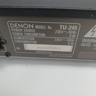 Sonido Sintonizador Denon Tu 245