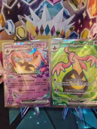 Lote 2 Cartas Pokémon Gourgeist EX