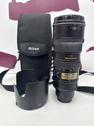 Objetivo Fotográfico Nikkon ED Af-s VR Nikkor 70-200mm