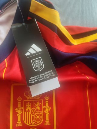 Camiseta España 2 estrellas y parche FIFA