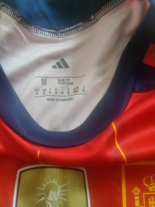Camiseta España 2 estrellas y parche FIFA