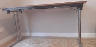 Mesa plegable madera y metal