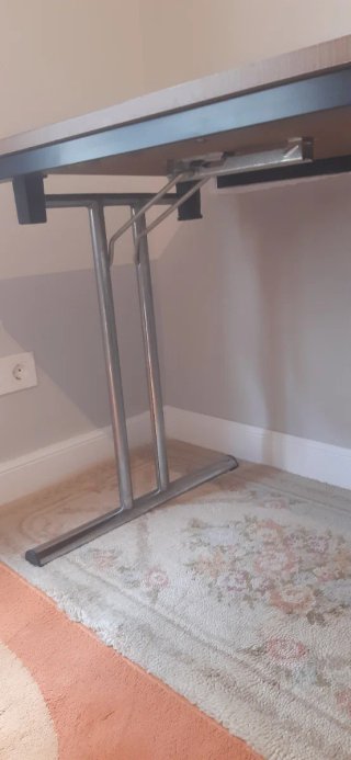 Mesa plegable madera y metal