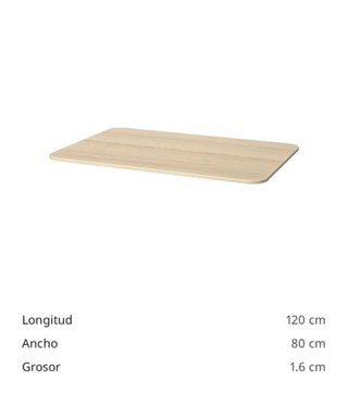 Escritorio Bekant Ikea Madera y Metal