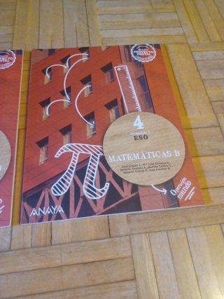 Libros Matemáticas B, 4 eso. Anaya.  1, 2 y 3.