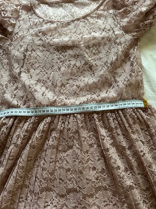 Vila vestito longuette pizzo rosa taglia S
