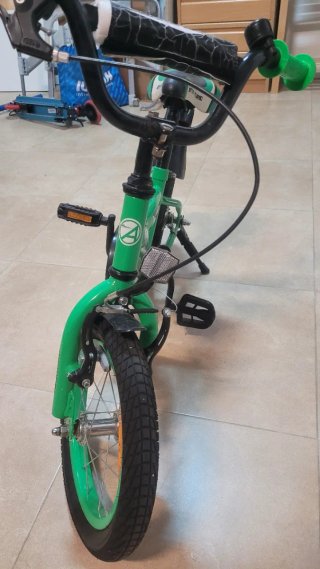 Bicicleta infantil verde 12''