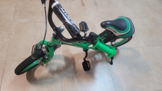 Bicicleta infantil verde 12''