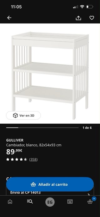 Cambiador Bebé IKEA