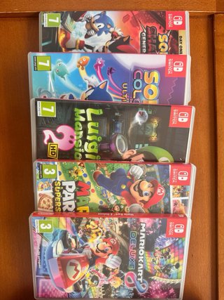 Nintendo Switch OLED + 5 juegos + 2 mandos