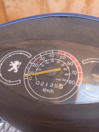 Peugeot Scooter Azul/Plata